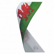Flag Neck Ribbon Wales 7 8 X 32 Inch