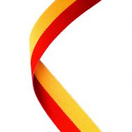 Medal Ribbon Red Yellow 30 X 0.875in