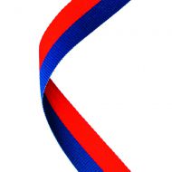 Medal Ribbon Royal Blue Red 30 X 0.875in
