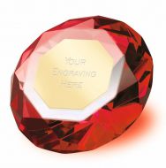 Clarity Red Diamond 3 7 8 Inch H (10cm H) - New 2019