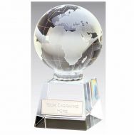 Globe Optical Trophy Clear 3 7 8 Inch
