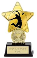 Badminton Trophy Award Superstar Mini Gold 4.25 Inch (10.5cm) : New 2020