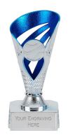 Voyager Presentation Cup Trophy Award Silver/Blue 6 Inch (15cm) : New 2020