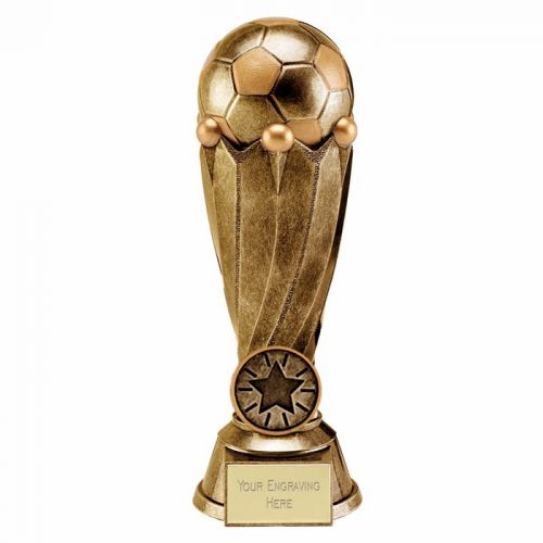 31cm Tower Football Trophy Award Antique Gold 12.25 Inch ,Free p&p & Engraving