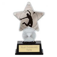 Badminton Trophy Award Superstar Mini Silver 4.25 Inch (10.5cm) : New 2020