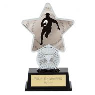 Rugby Trophy Award Superstar Mini Silver 4.25 Inch (10.5cm) : New 2020