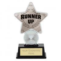 Runner Up Trophy Award Superstar Mini Silver 4.25 Inch (10.5cm) : New 2020